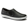 Birkenstock QO 400 Leather Slip On Shoe in Black