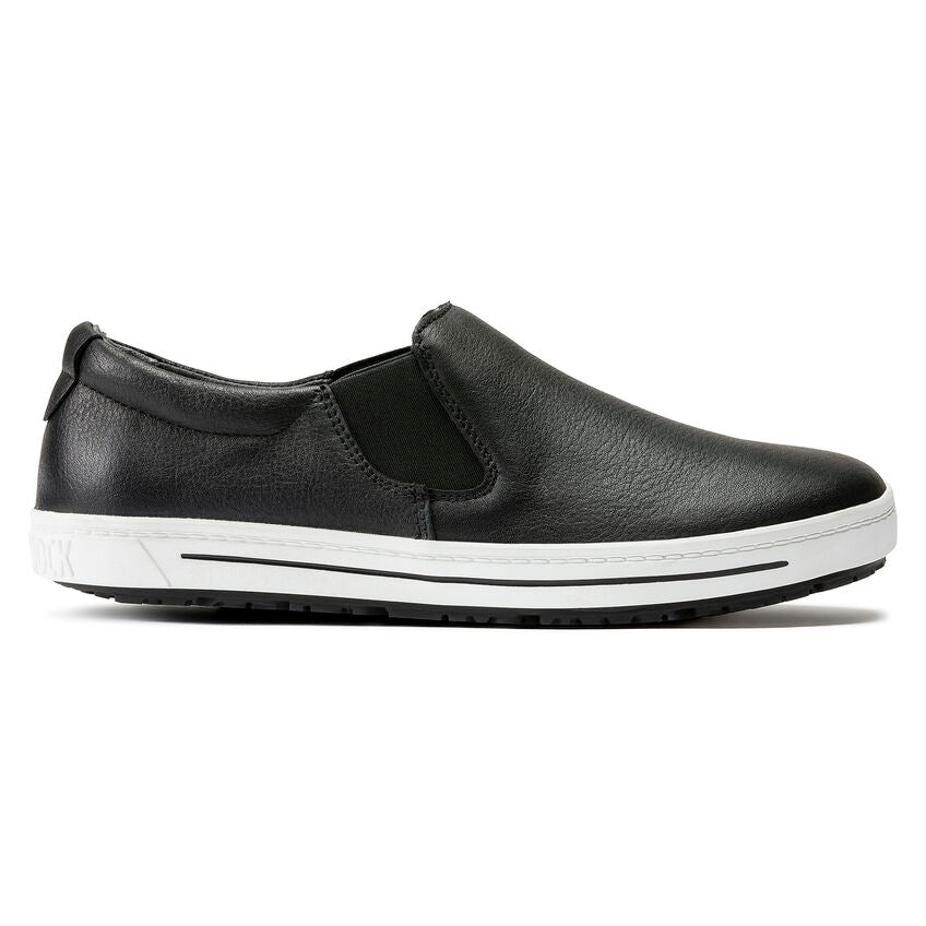 Birkenstock QO 400 Leather Slip On Shoe in Black