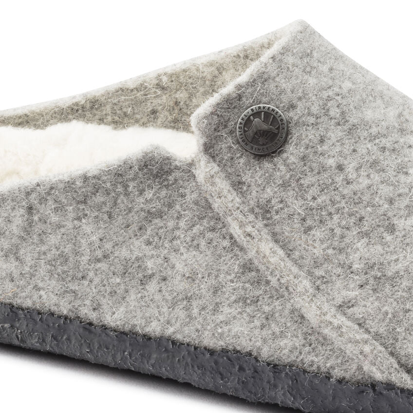 Birkenstock Zermatt Wool Felt Slipper in Light Gray