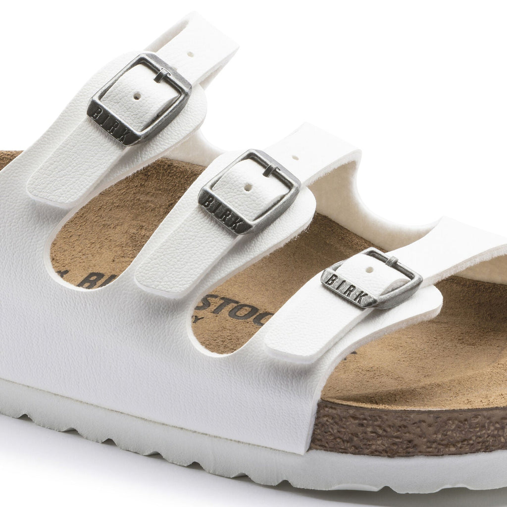 Birkenstock Women's Florida Birko-Flor Classic Footbed Sandal in White