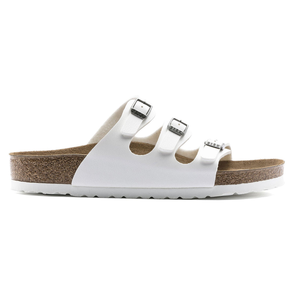 Birkenstock Women's Florida Birko-Flor Classic Footbed Sandal in White