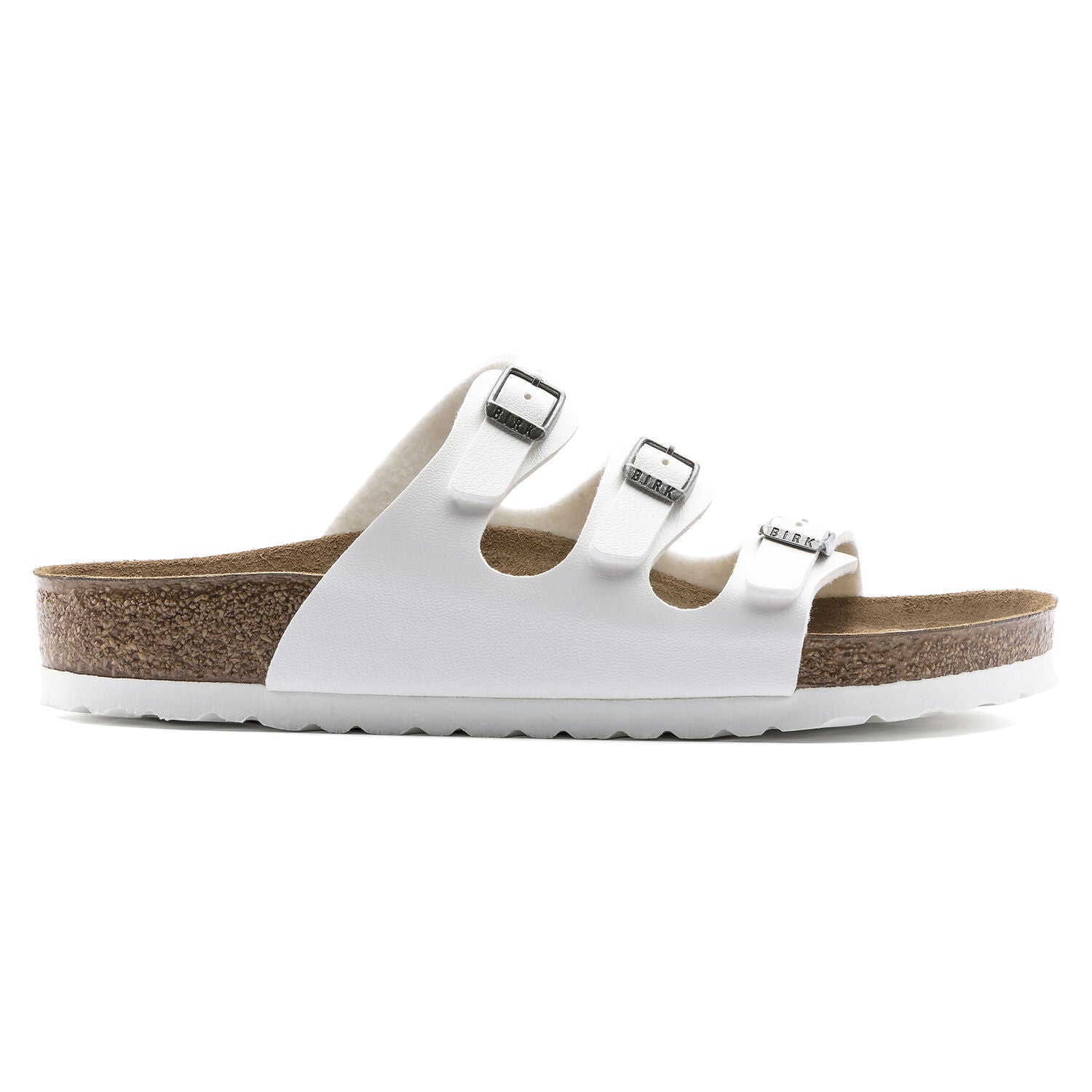 Birkenstock Women's Florida Birko-Flor Classic Footbed Sandal in White