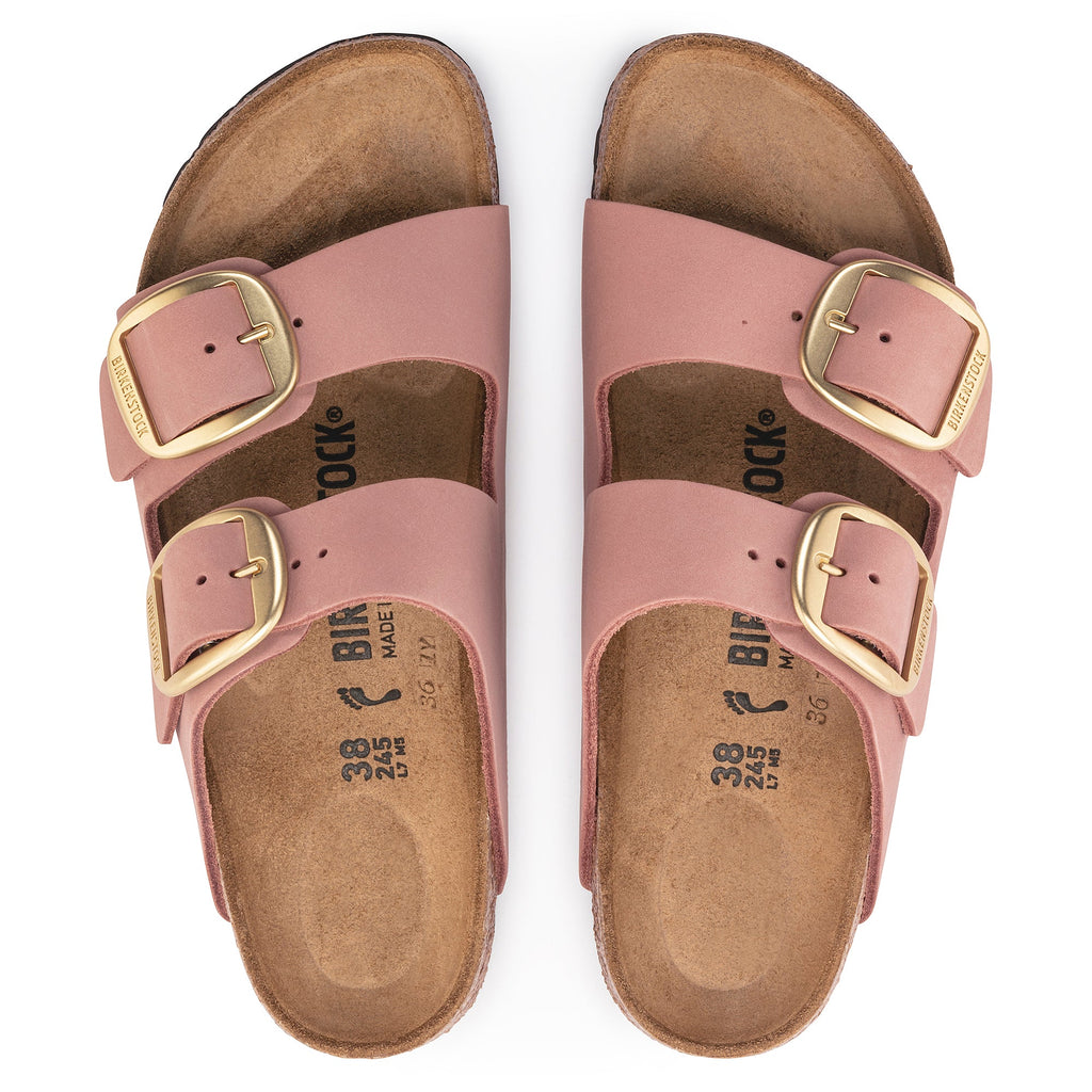 Birkenstock Arizona Big Buckle Nubuck Leather in Old Rose 37EU
