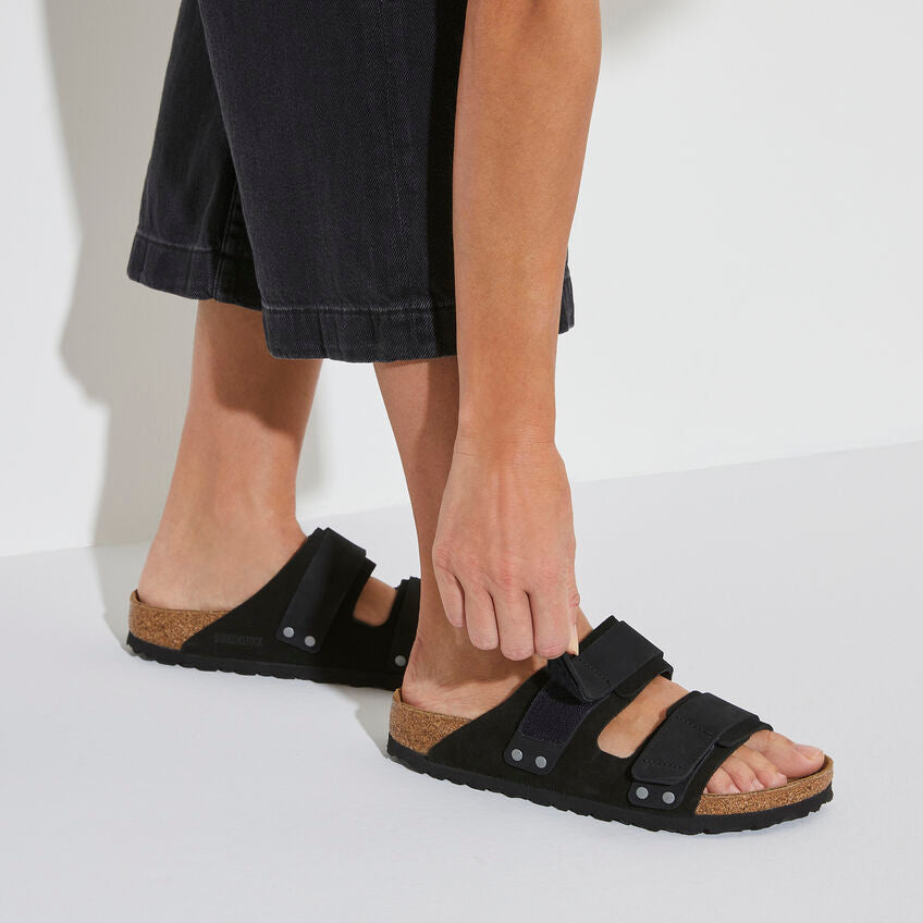 Birkenstock Women's Uji Nubuck-Suede Leather in Black