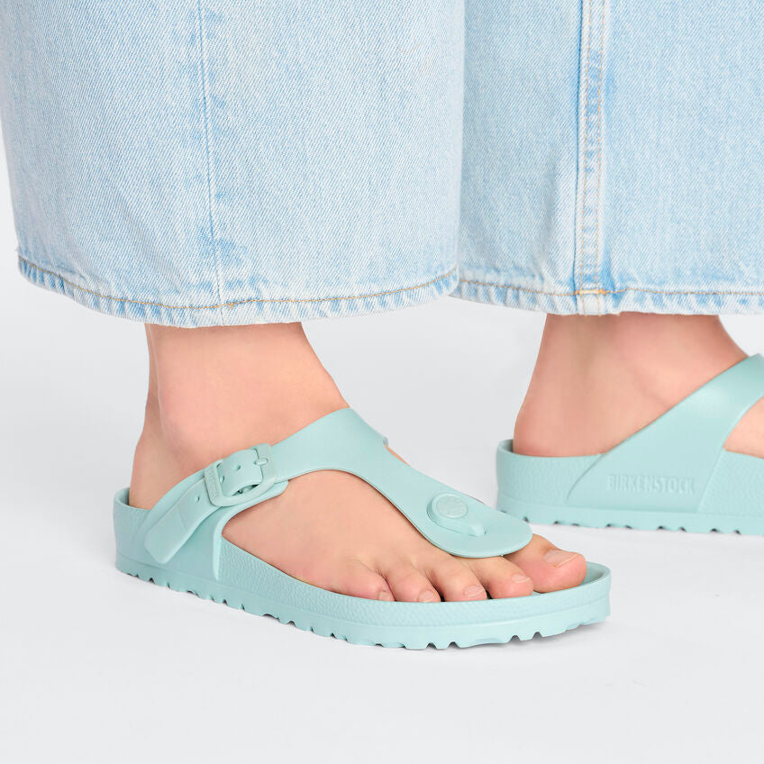 Birkenstock Women's Gizeh Essentials EVA Sandal in Surf Green