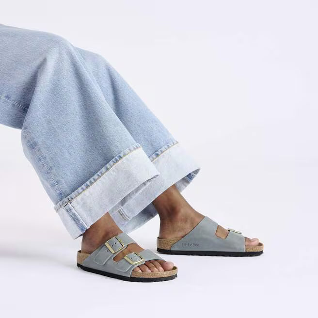 Birkenstock Arizona  Oiled Leather in Basalt Gray