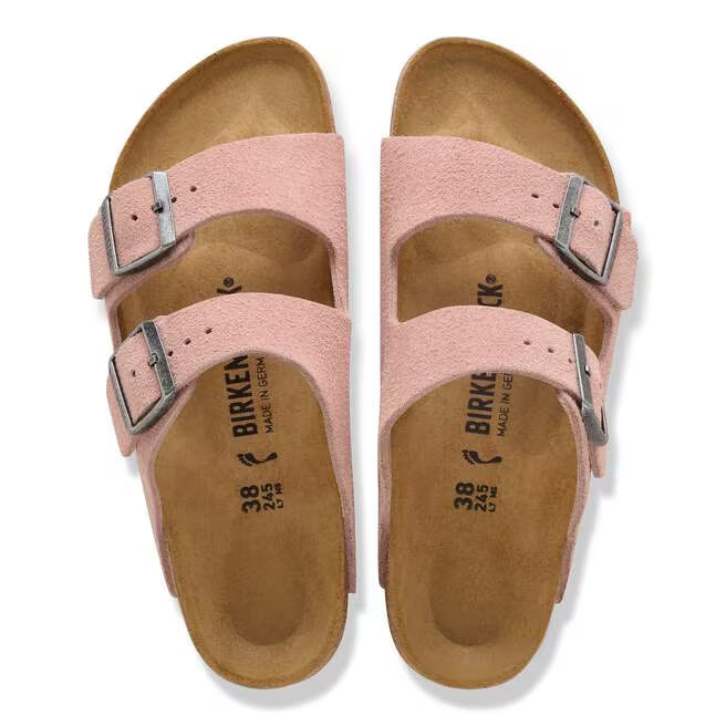 Birkenstock Arizona  Suede Leather in Pink Clay