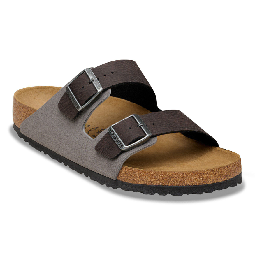 Birkenstock Men's Arizona  Mixed Synthetic Material in Black/Dark Gray