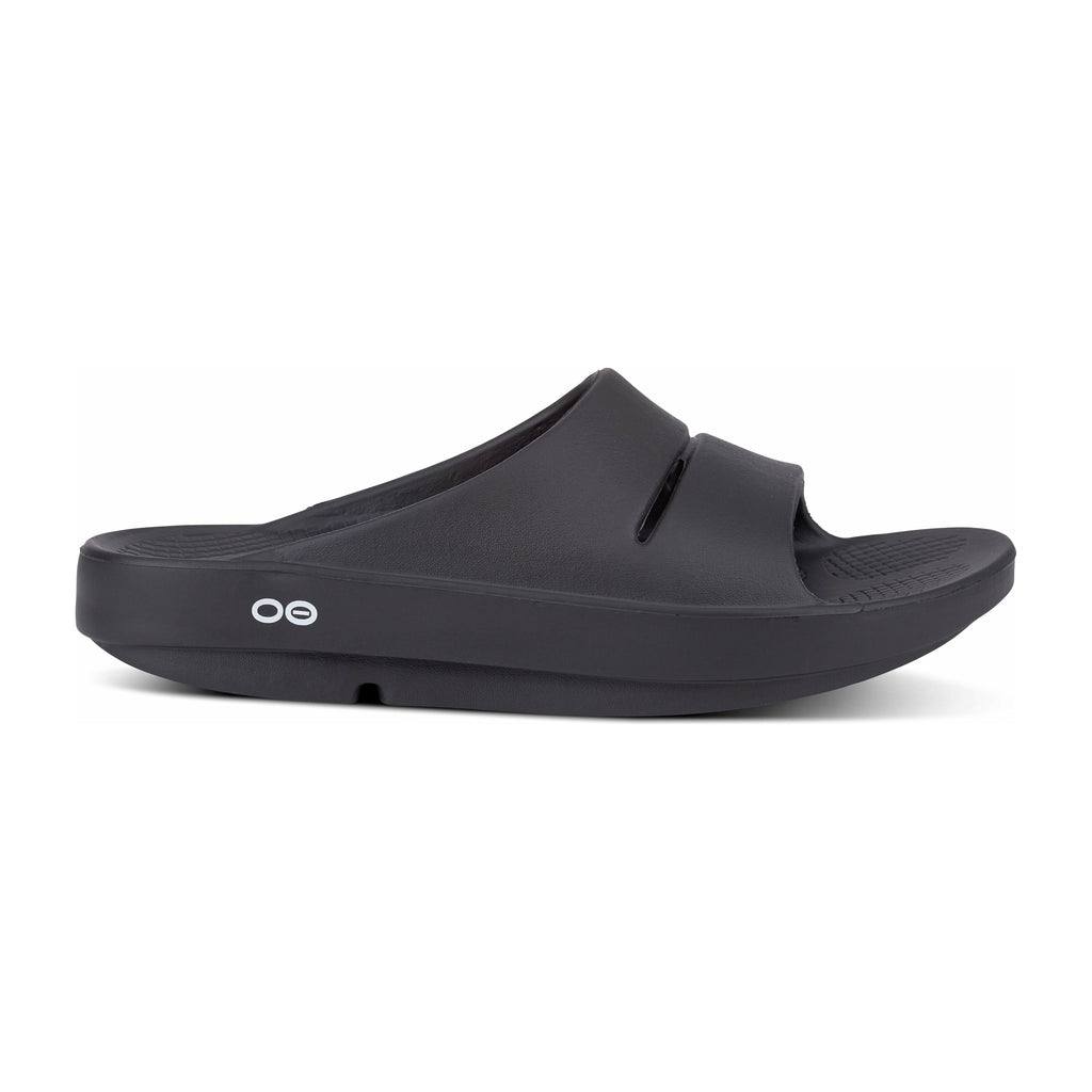 OOFOS Unisex Ooahh Slide Sandals in Black