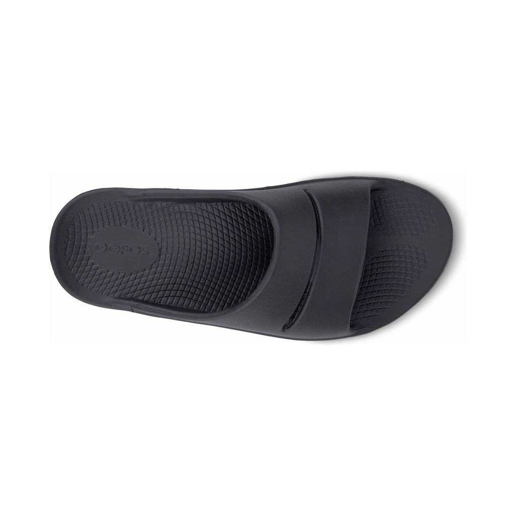 OOFOS Unisex Ooahh Slide Sandals in Black