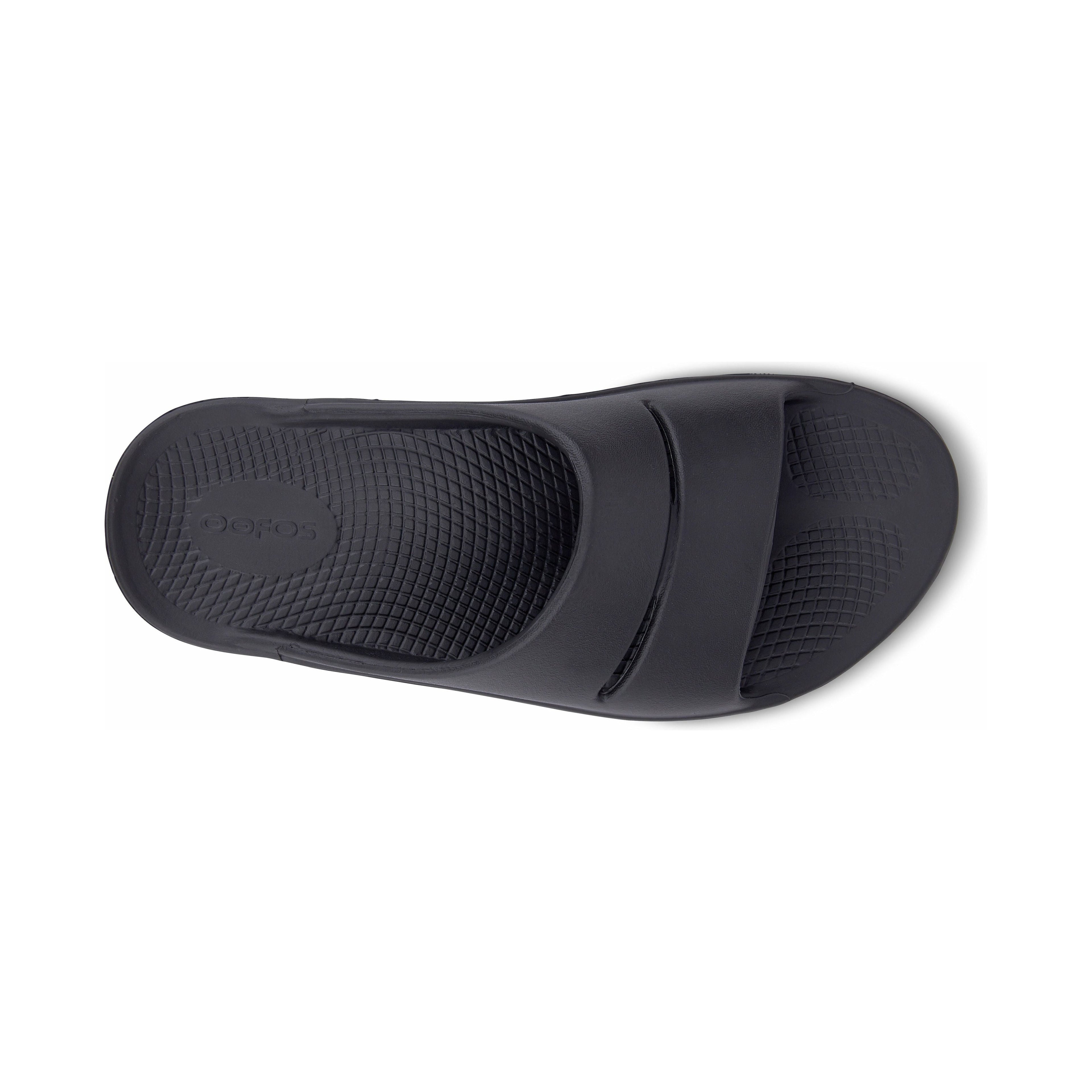 OOFOS Unisex Ooahh Slide Sandals in Black