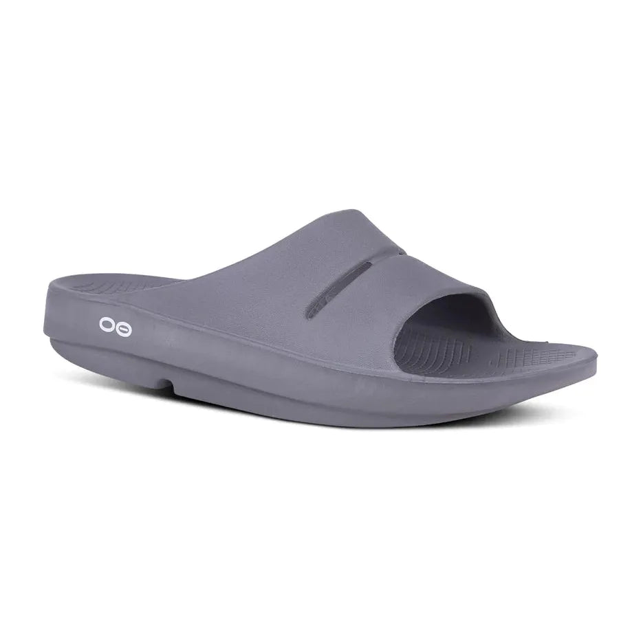OOFOS Unisex Ooahh Slide Sandals in Slate