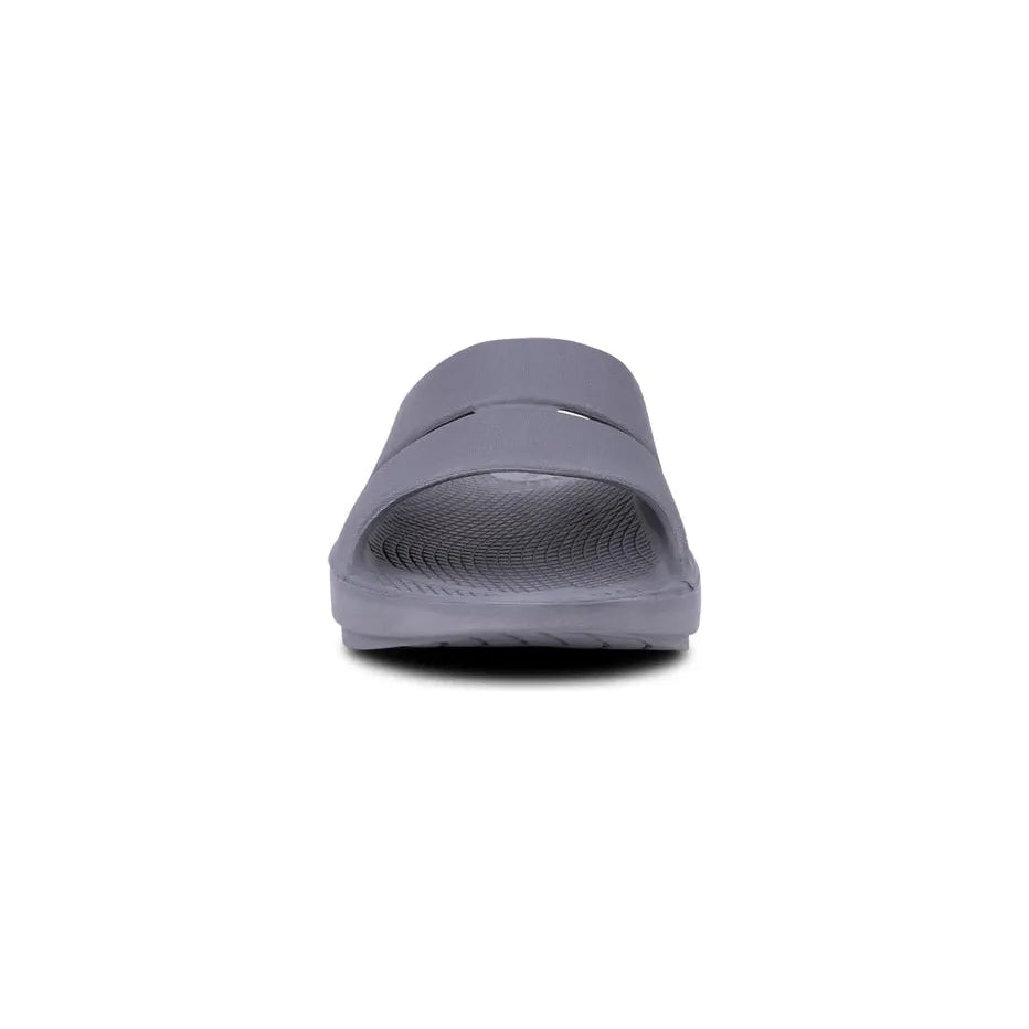 OOFOS Unisex Ooahh Slide Sandals in Slate
