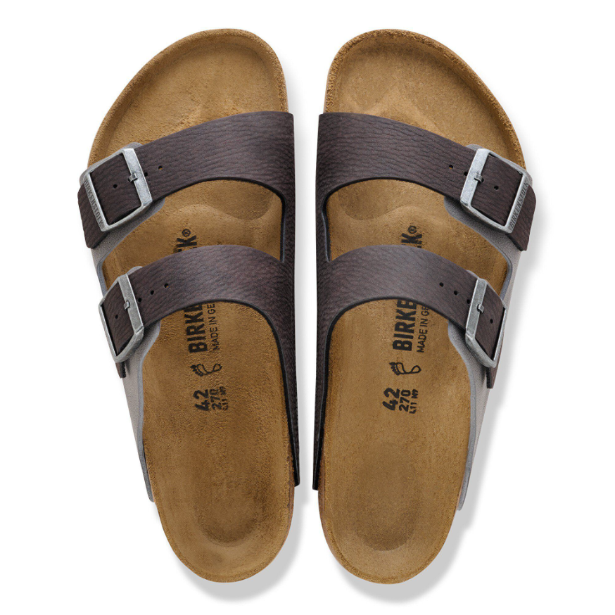 Birkenstock Men's Arizona  Mixed Synthetic Material in Black/Dark Gray