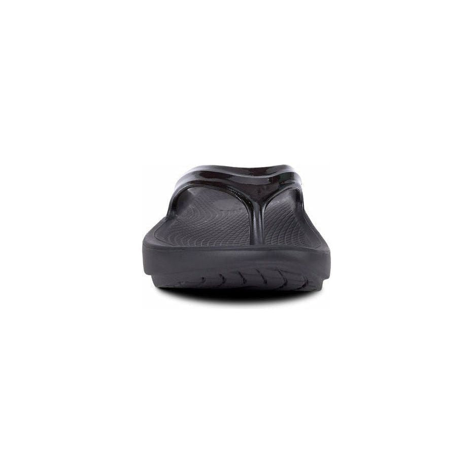 OOFOS Women's OOlala Thong Sandal in Black