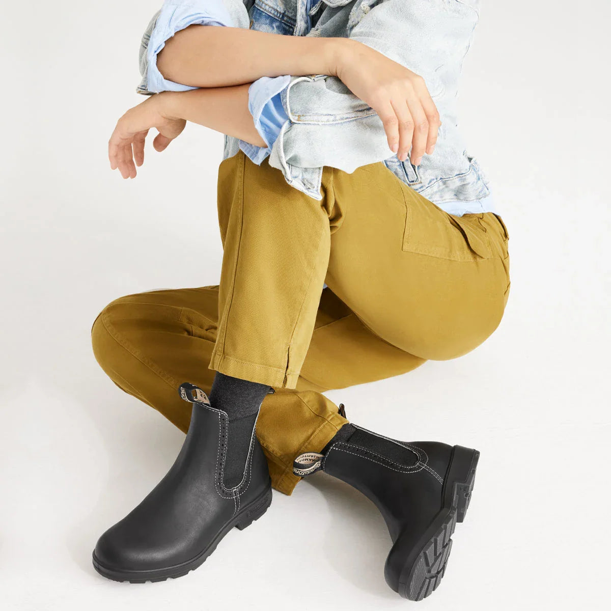 Blundstone Women's Originals High Top Boots 1448 in Voltan Black