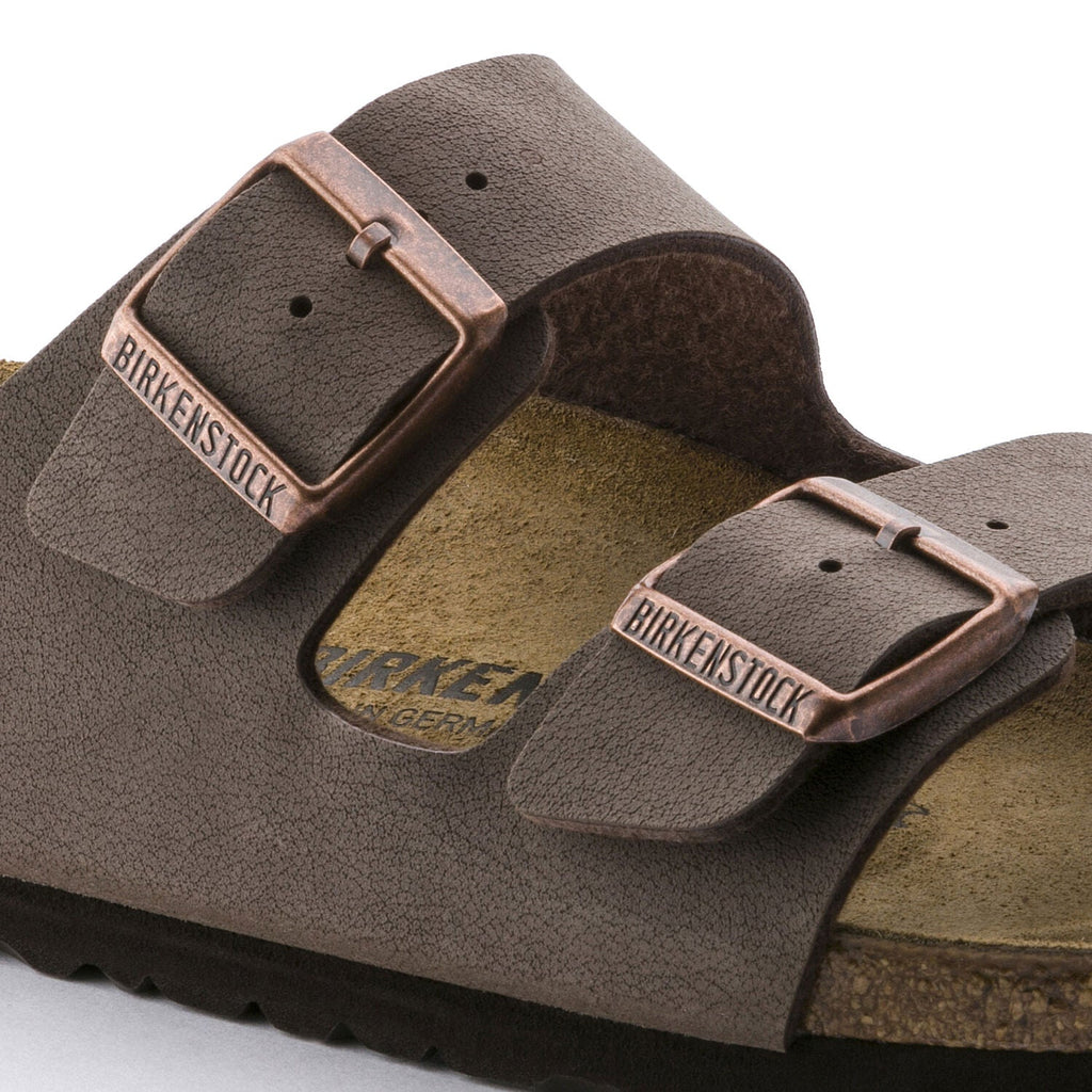 Birkenstock Arizona Birkibuc Classic Footbed Sandal in Mocca