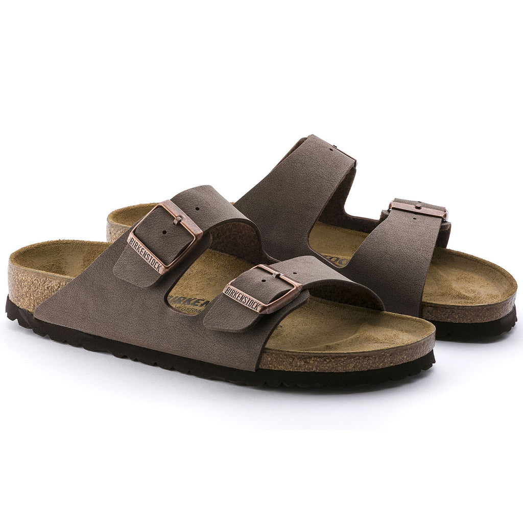 Birkenstock Arizona Birkibuc Classic Footbed Sandal in Mocca