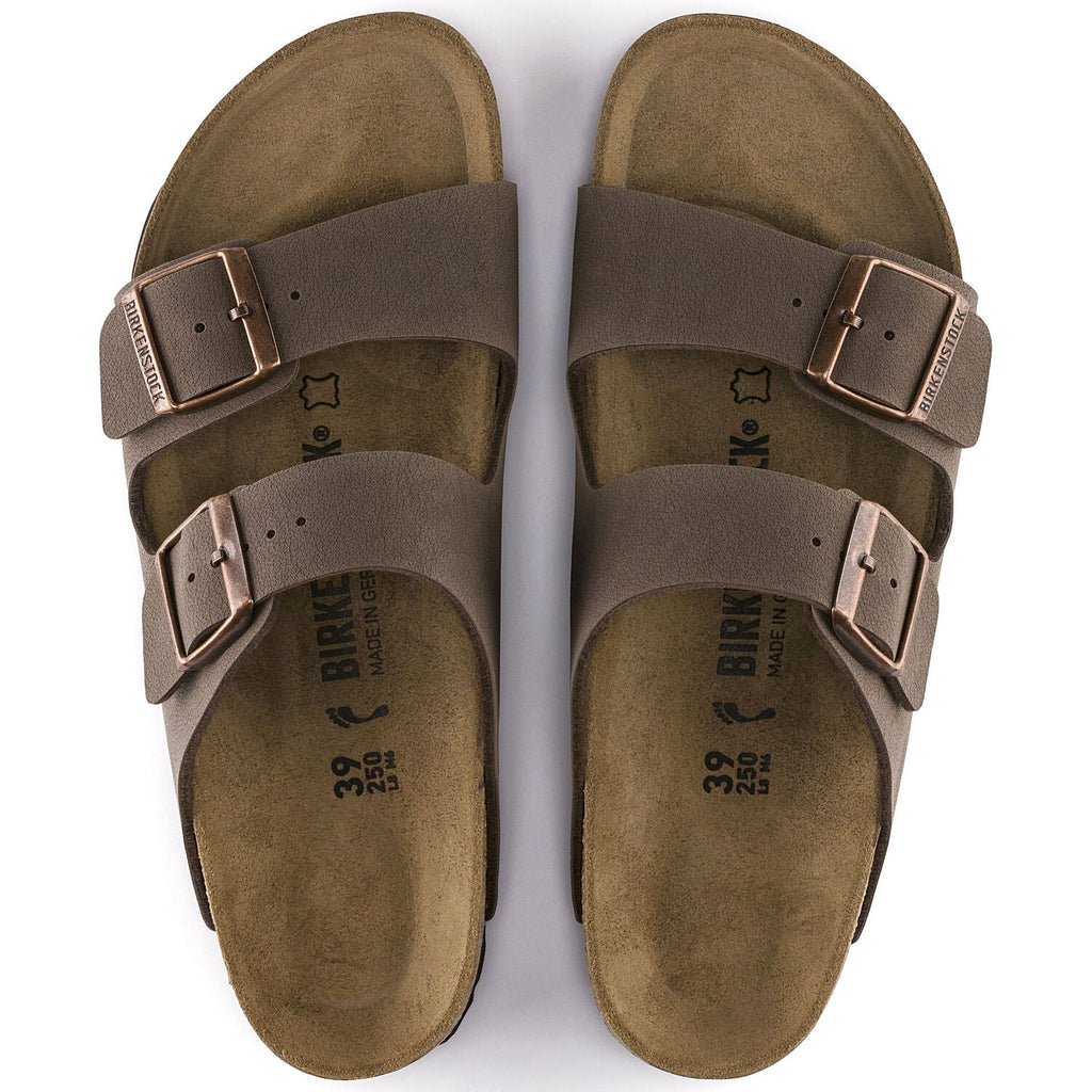 Birkenstock Arizona Birkibuc Classic Footbed Sandal in Mocca