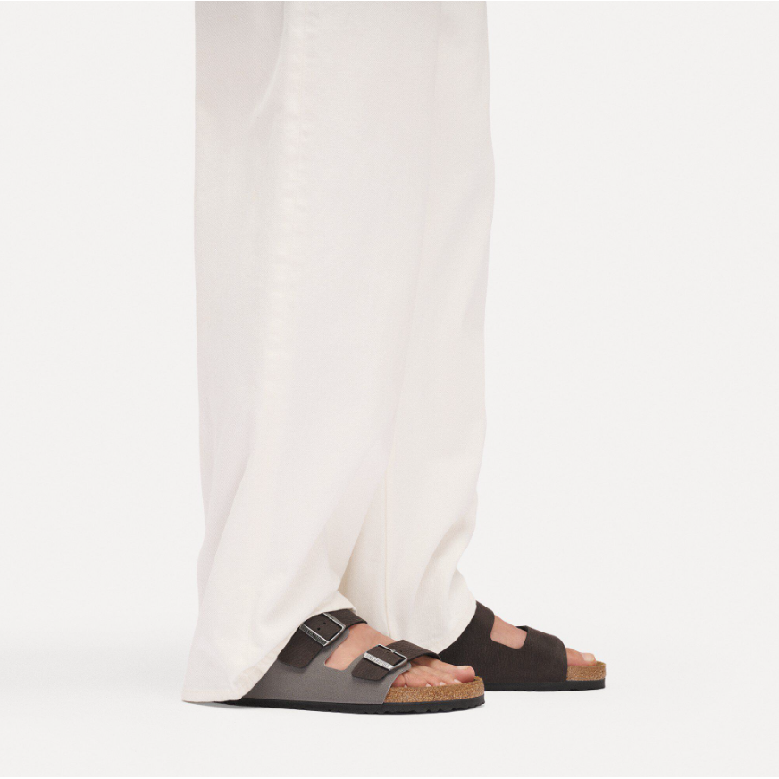 Birkenstock Men's Arizona  Mixed Synthetic Material in Black/Dark Gray