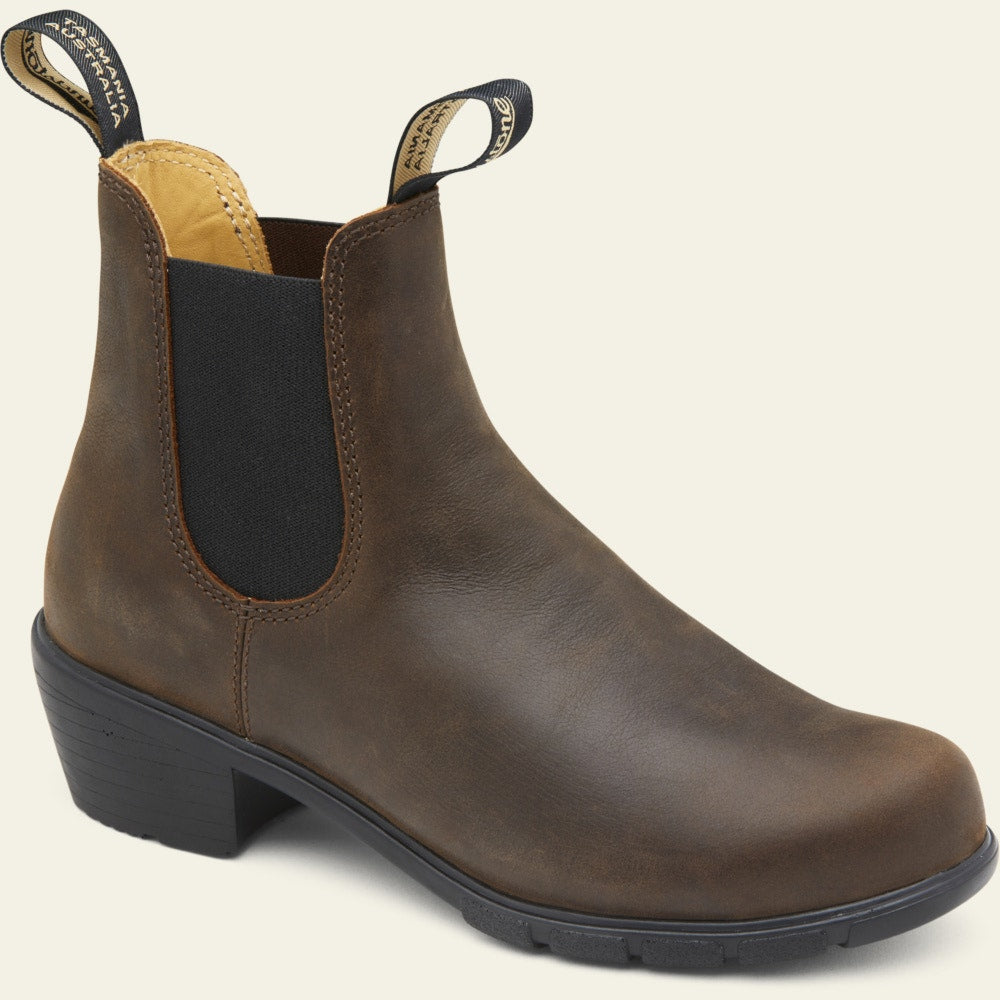 Blundstone Women's Series 1673 Heeled Boots in Antique Brown