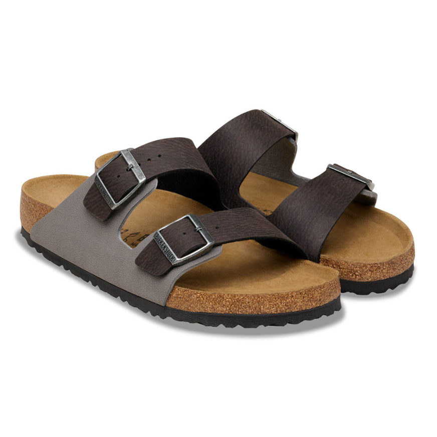 Birkenstock Men's Arizona  Mixed Synthetic Material in Black/Dark Gray