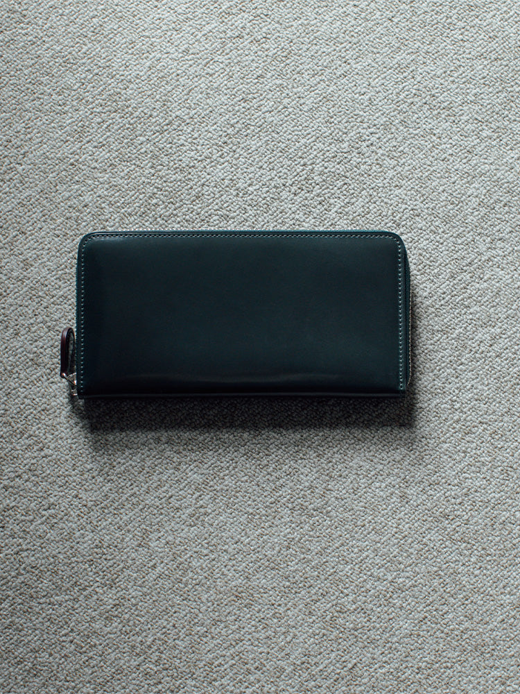 CORDOVAN R.C. Round Zipper Wallet