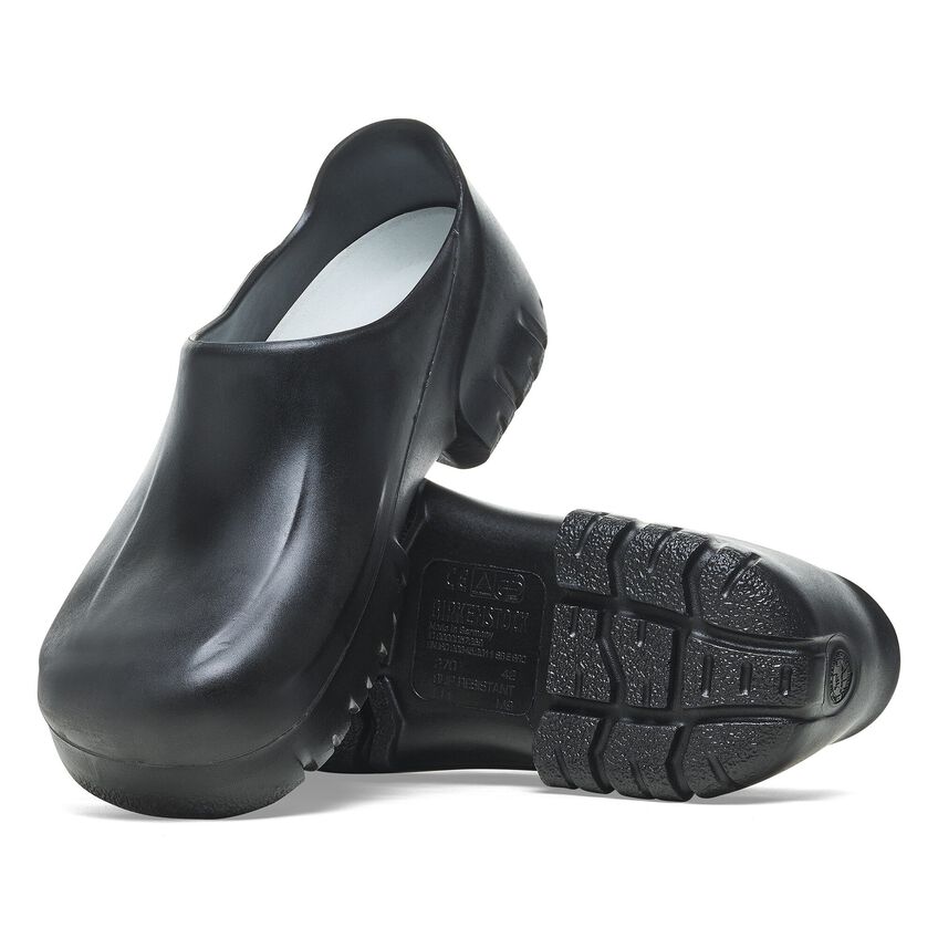 Birkenstock A640 Polyurethane Clog in Black