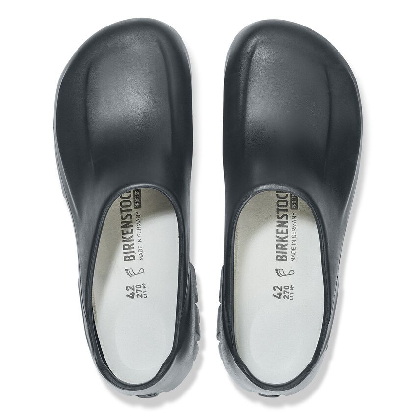 Birkenstock A640 Polyurethane Clog in Black