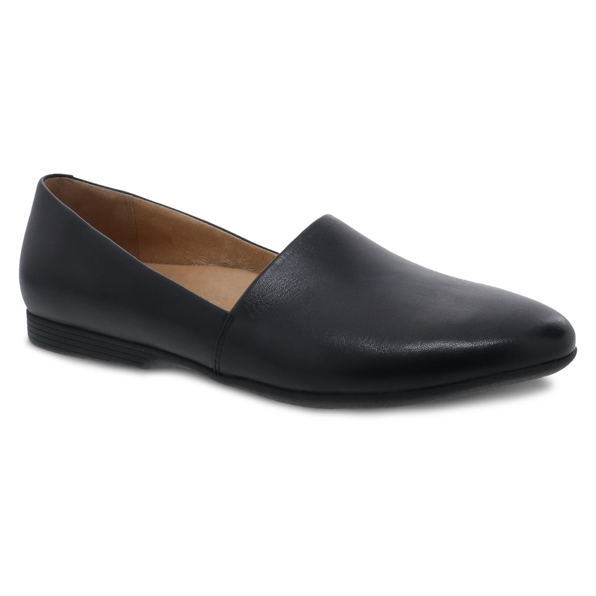 Dansko Women's Larisa in Black Milled Nappa Flat