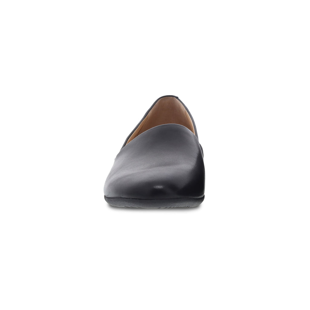 Dansko Women's Larisa in Black Milled Nappa Flat