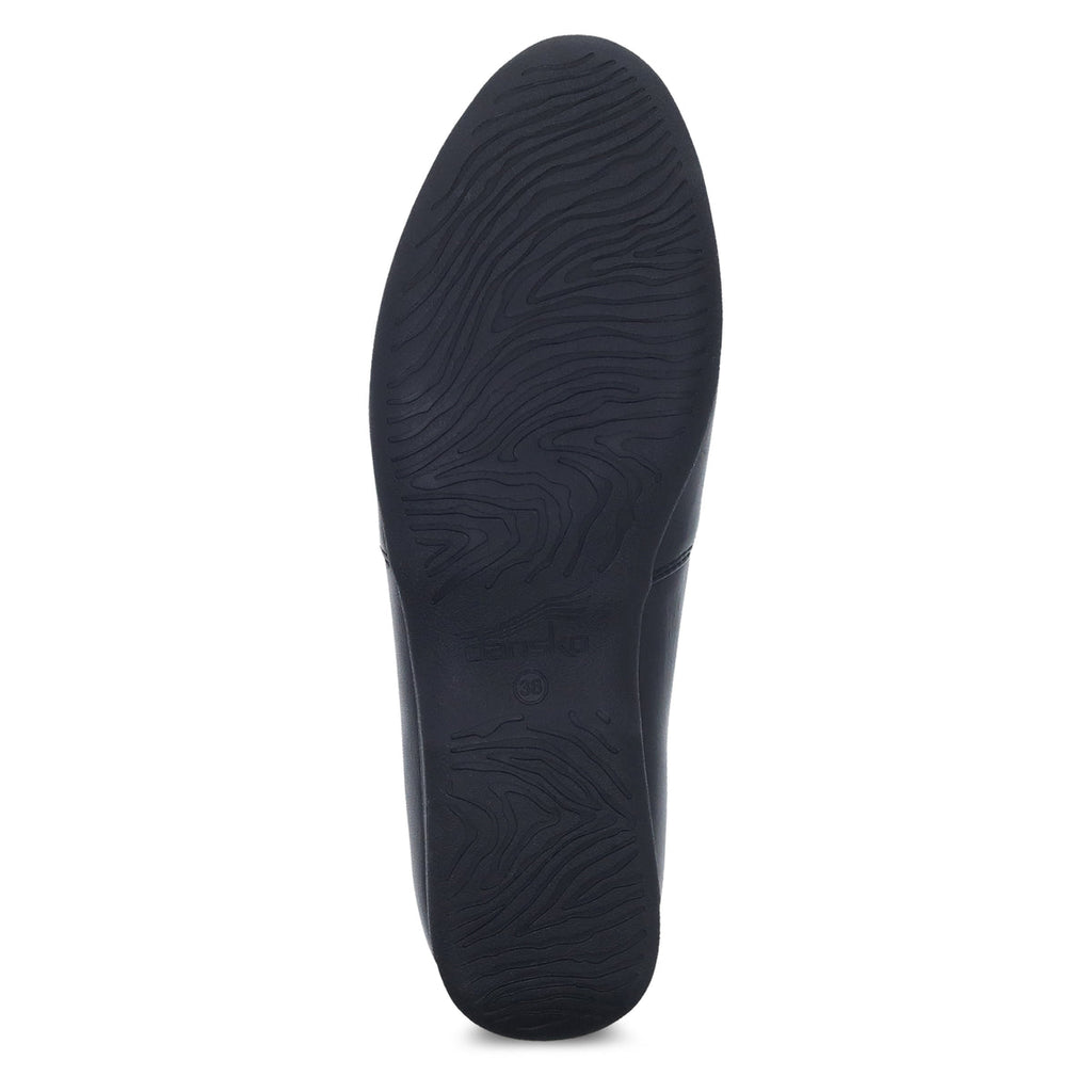 Dansko Women's Larisa in Black Milled Nappa Flat