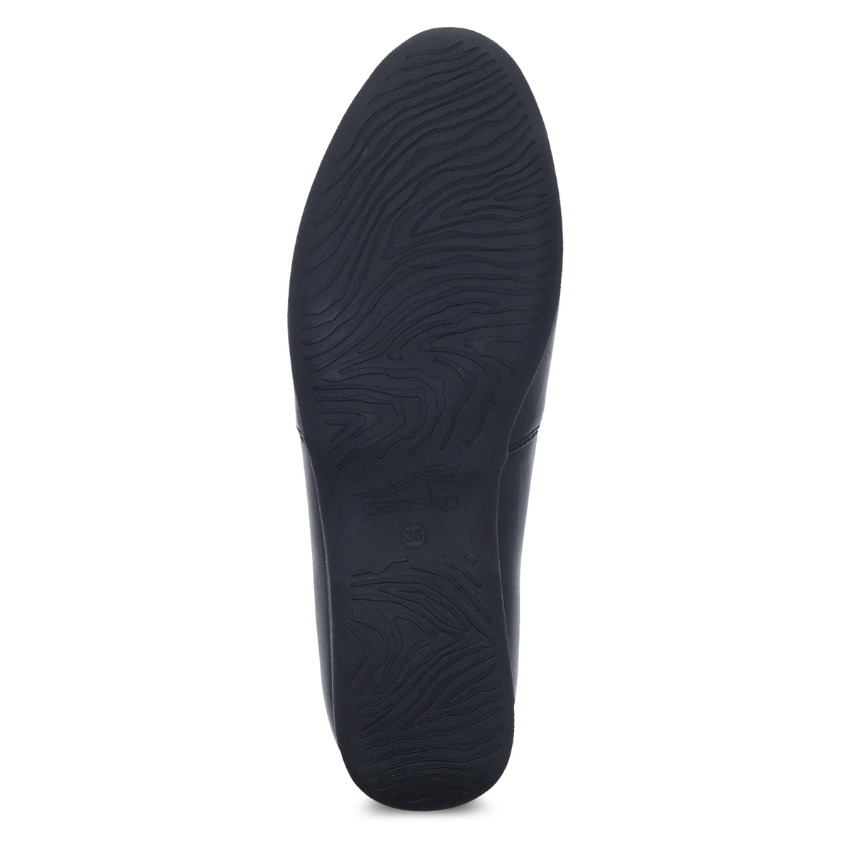 Dansko Women's Larisa in Black Milled Nappa Flat