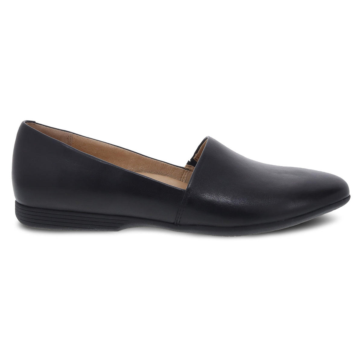 Dansko Women's Larisa in Black Milled Nappa Flat