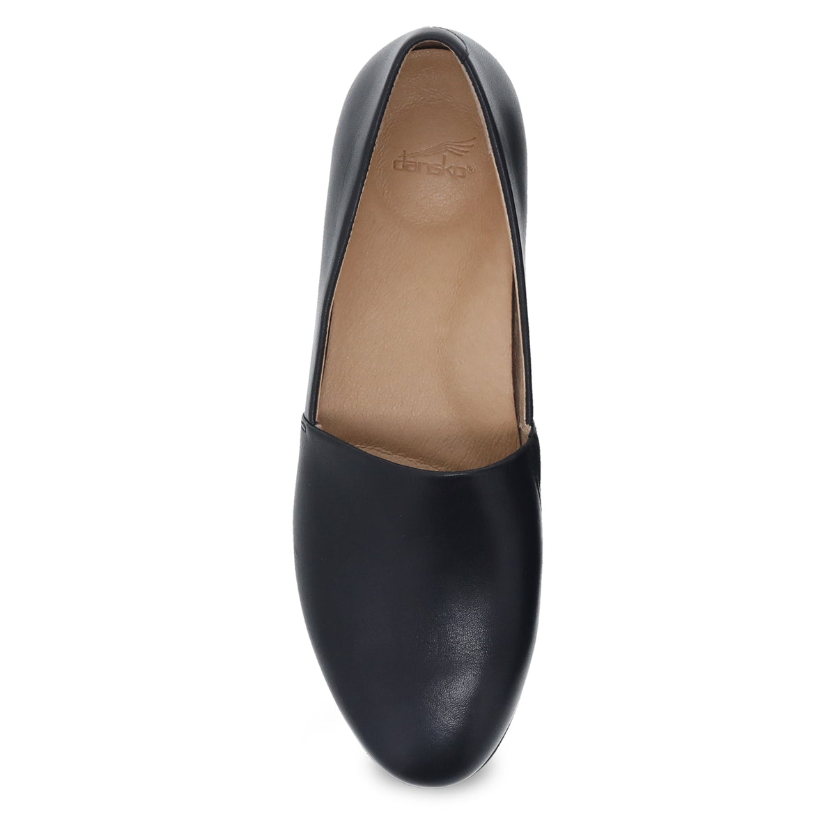 Dansko Women's Larisa in Black Milled Nappa Flat
