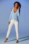 French Terry Pearl Jogger White