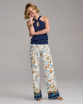 Malibu Print Wide Leg Pant Nautical Status