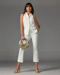 Monterey Modern Bootcut Kick Flare Ankle Pant Ivory