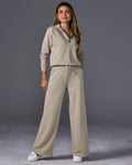 Luxe Lounge Metallic Full Length Pant Champagne
