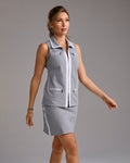 Chic Coordinate Skort Heather Gray/White