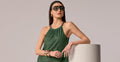 Lace Eyelet Pant Bronze Green