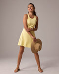 Tank A-Line Dress Pale Banana