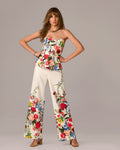Printed Crepe Wide Leg Pant Florence Garden