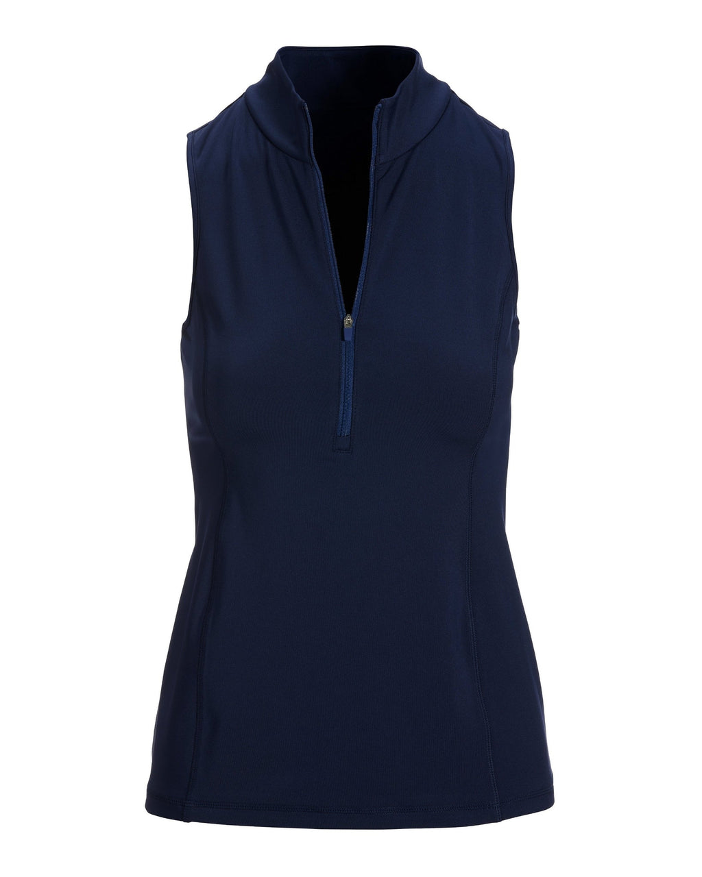 B-Active Sleeveless Zip Top Navy