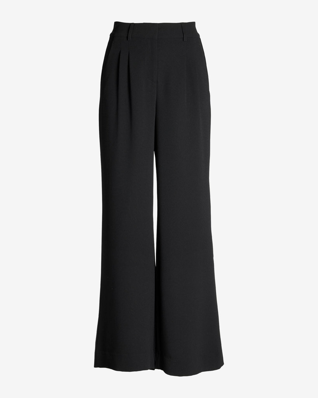 Malibu Wide Leg Effortless Drape Trouser Pant Black