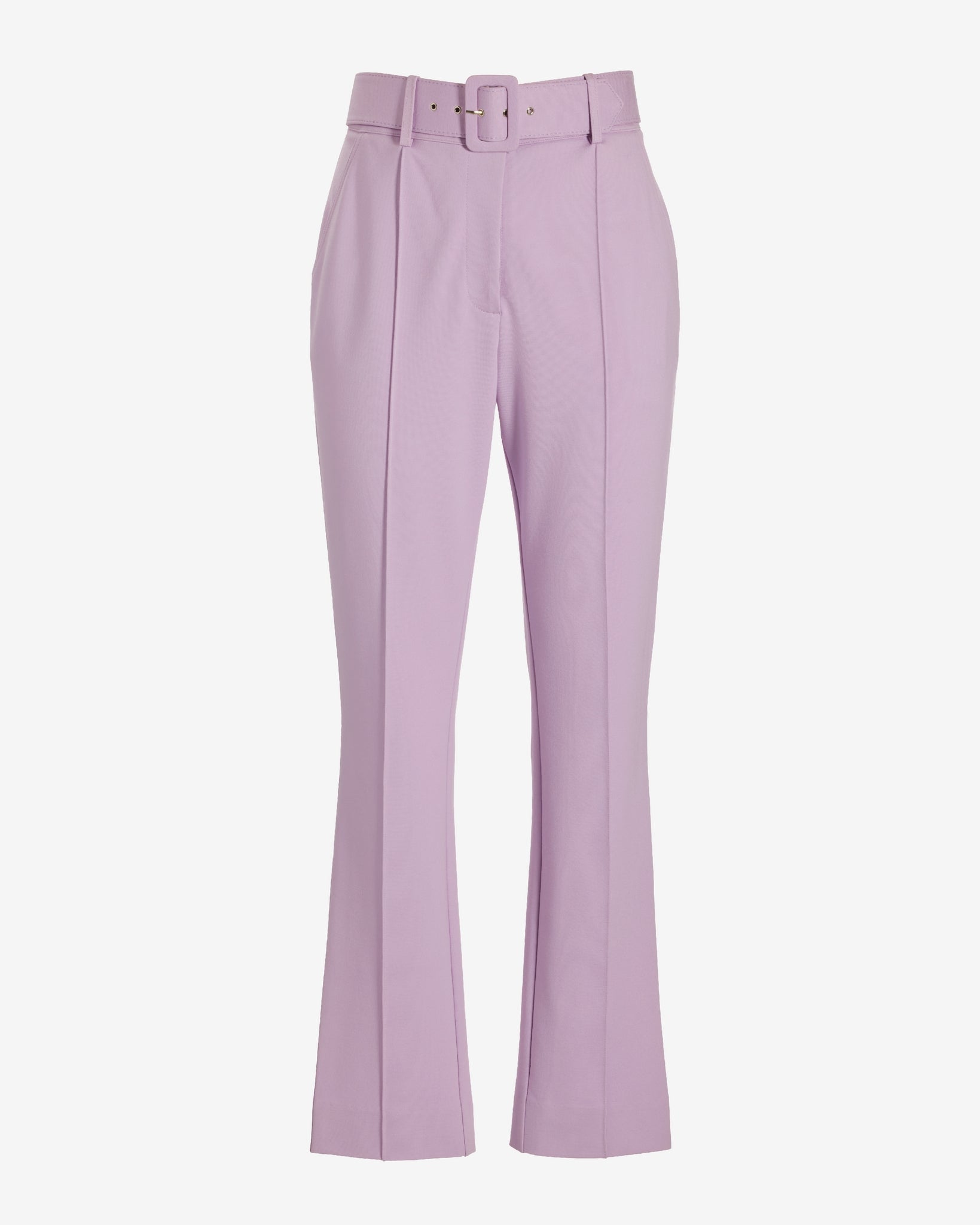 Newport Belted Ponte Straight Leg Pant Sand Verbena