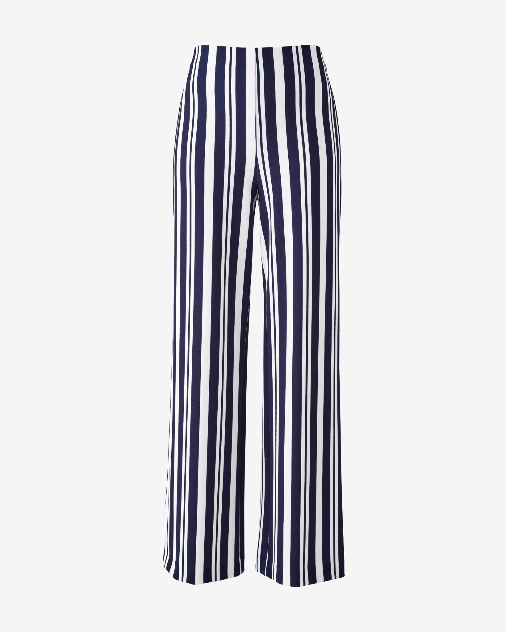 Beyond Travel Print Palazzo Pant Sophisticated Stripe