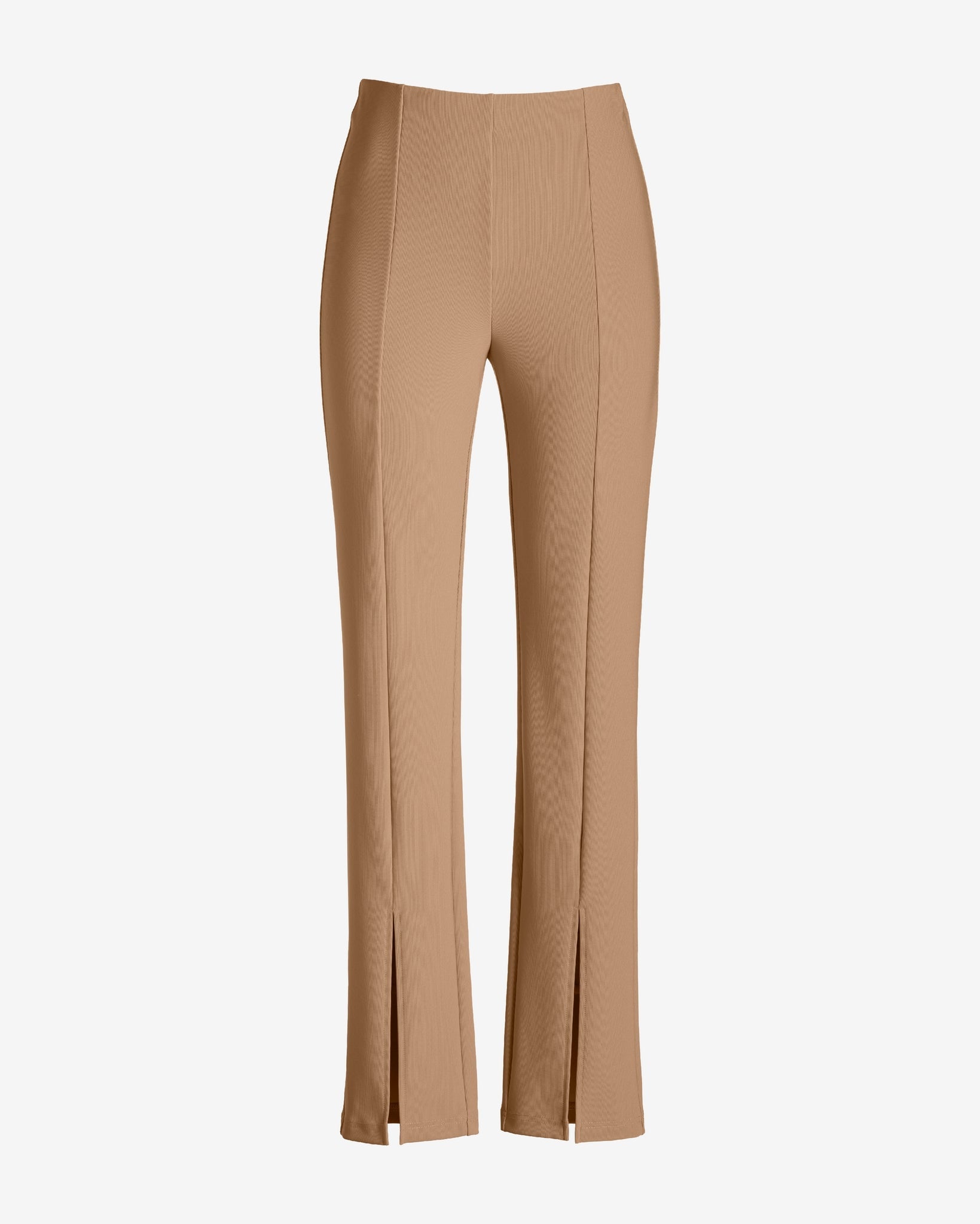 Beyond Travel High Rise Slit Front Pant Natural