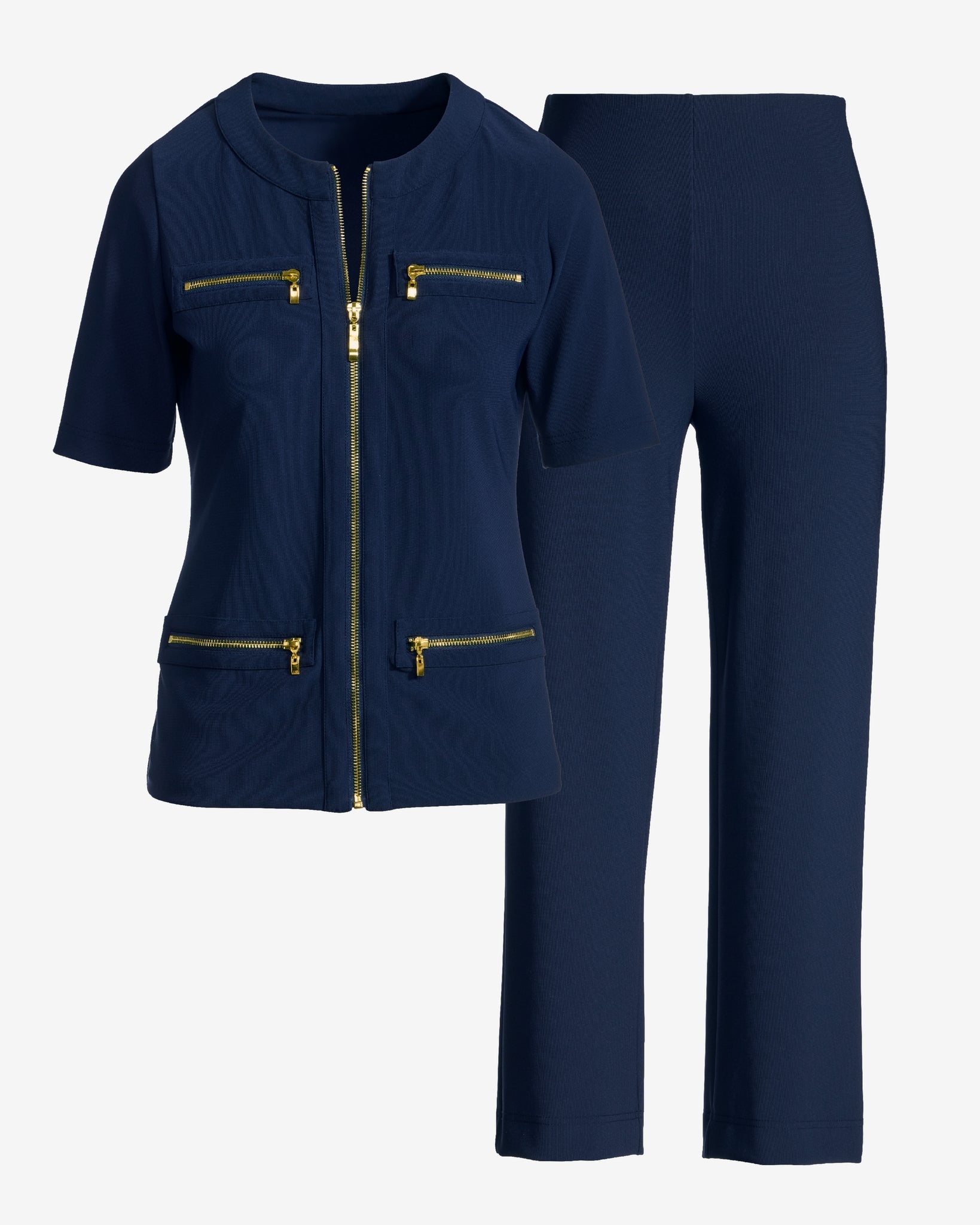 Beyond Travel Cropped Chic Coordinates Maritime Navy