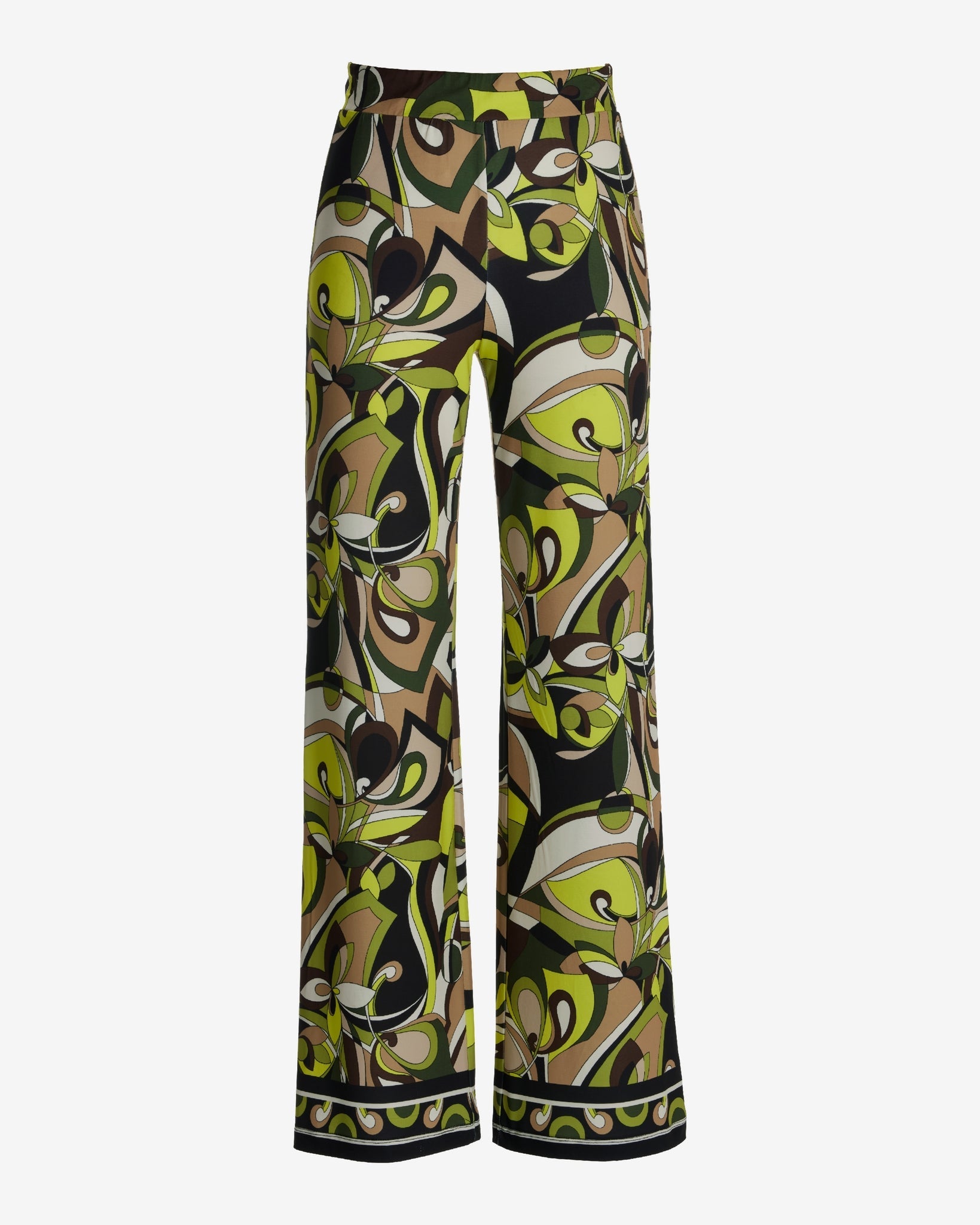 Malibu Print Wide Leg Pant End of Summer Abstract